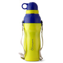 SOPL-OLIVEWARE Spin Water Bottle with Better Grip, 500 ml Bottle, BPA Free & Leak Proof, For Home, Office & Gym use - Yellow