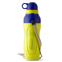 SOPL-OLIVEWARE Spin Water Bottle with Better Grip, 650 ml Bottle, BPA Free & Leak Proof, For Home, Office & Gym use - Yellow