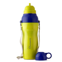 SOPL-OLIVEWARE Spin Water Bottle with Better Grip, 500 ml Bottle, BPA Free & Leak Proof, For Home, Office & Gym use - Yellow