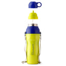 SOPL-OLIVEWARE Spin Water Bottle with Better Grip, 650 ml Bottle, BPA Free & Leak Proof, For Home, Office & Gym use - Yellow