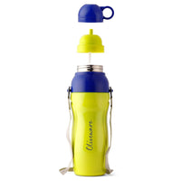 SOPL-OLIVEWARE Spin Water Bottle with Better Grip, 500 ml Bottle, BPA Free & Leak Proof, For Home, Office & Gym use - Green