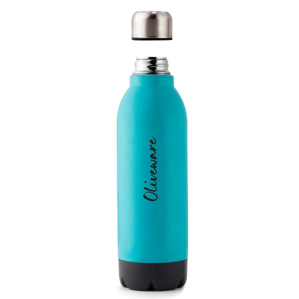 SOPL-OLIVEWARE Qua Water Bottle with Better Grip, 600 ml Bottle, BPA Free & Leak Proof, For Home, Office & Gym use - Green