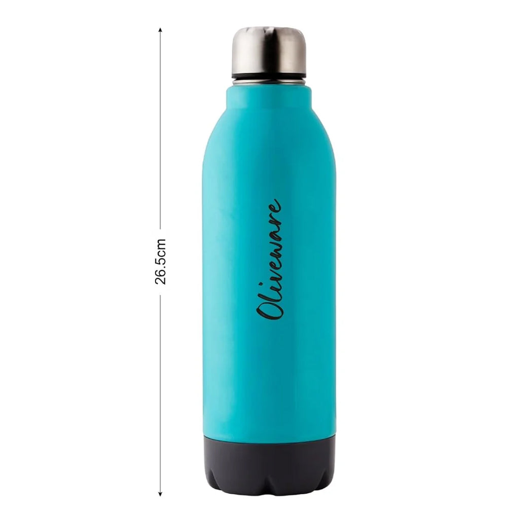 SOPL-OLIVEWARE Qua Water Bottle with Better Grip, 850 ml Bottle, BPA Free & Leak Proof, For Home, Office & Gym use - Green