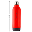 SOPL-OLIVEWARE Qua Water Bottle with Better Grip, 850 ml Bottle, BPA Free & Leak Proof, For Home, Office & Gym use - Red