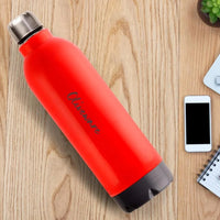 SOPL-OLIVEWARE Qua Water Bottle with Better Grip, 850 ml Bottle, BPA Free & Leak Proof, For Home, Office & Gym use - Red