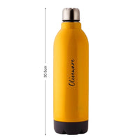 SOPL-OLIVEWARE Qua Water Bottle with Better Grip, 850 ml Bottle, BPA Free & Leak Proof, For Home, Office & Gym use - Yellow