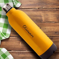 SOPL-OLIVEWARE Qua Water Bottle with Better Grip, 600 ml Bottle, BPA Free & Leak Proof, For Home, Office & Gym use - Yellow