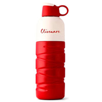 SOPL-OLIVEWARE Smash Water Bottle with Better Grip, 650 ml Bottle, BPA Free & Leak Proof, For Home, Office & Gym use - Red