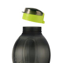 oliveware Jumbo 2 Litre Water Bottle, 100% Leak Proof, BPA Free Premium Plastic Bottle, for Home, Office & Gym, Sturdy with Holder - Pack of 1 (Black_Green)