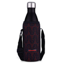 Oliveware Camo Vaccum Bottle with Sleeve, Stainless Steel (1000ml), Hot and Cold, Insulated Bottle, Fit for Indoor & Outdoors - Black