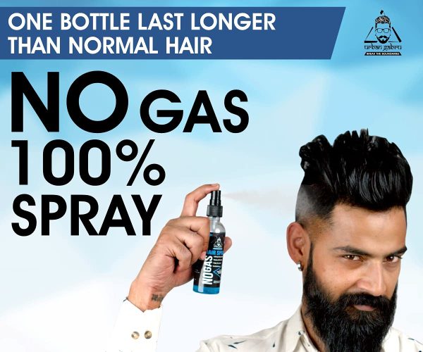 Urbangabru Unlimited Hold No Gas Hair Spray - 100 ml - Image 2