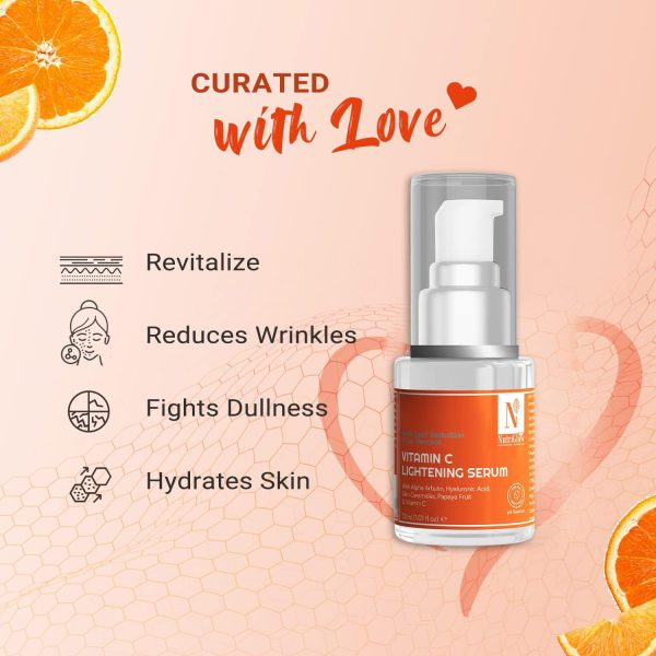 Nutriglow Advanced Organics pH Balanced Vitamin C Tan Removal Face Serum - 30 ml - Image 3