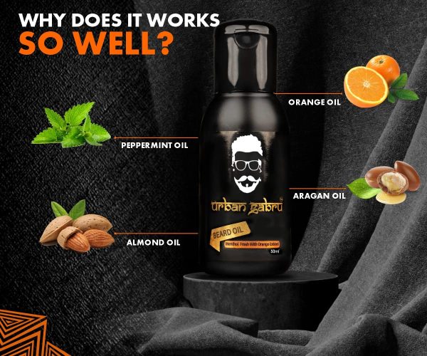 UrbanGabru Beard Oil :Growth | Softener | Conditioner | 100 % Natural (50 ml) - Image 4