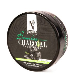 NutriGlow Natural Sustainable Bamboo Charcoal Face Pack 200gm
