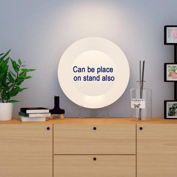 Ceramic Wall Plates with Beautiful Modern Art Mountain Scenery Wall Hanging Plate - Set of 3 - Image 5
